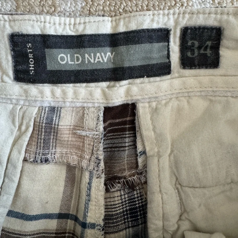Old Navy Plaid Patchwork Shorts Cotton Casual Summer Mens Size 34